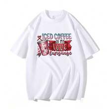 1張情人節系列燙畫貼紙,卡通心形字母印花熱轉印貼紙,diy裝飾衣物（t恤、連帽衫、牛仔褲、背包等） - 18 - 查看 6