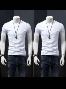 Men T-Shirts - 白色 - 查看 2