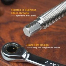 Woodworking Desktop Clip 19mm Stainless Steel Fast Fixed Clip Quick Adjustable Vise Benches Fixture Clamping Tool Kit - Gold - View 3