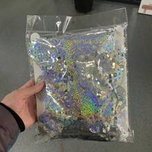 1Pc 2*1 Meter Disco Rain Silk Curtain Birthday Party Decoration Background Wall Bright Colored Ball Curtain Rain Silk Door Curtain Decoration - Silver - View 8