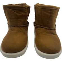 Ankle Boots For Girls Warm Winter Coffee Color - Camel - View 3