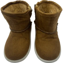 Ankle Boots For Girls Warm Winter Coffee Color - Camel - View 4