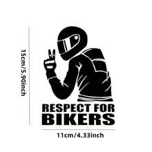 AD 1pc "Respect Cyclists" Removable 3D Reflective Car/Motorcycle Sticker - Multicolor - View 11