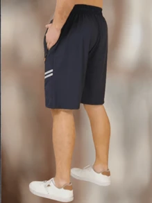 Men Shorts - 藍色 - 查看 2