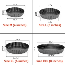1個不沾可拆式水果派模具（請檢查尺寸）,烘焙工具烤盤披薩盤,底部可拆式不沾且邊緣帶波浪形