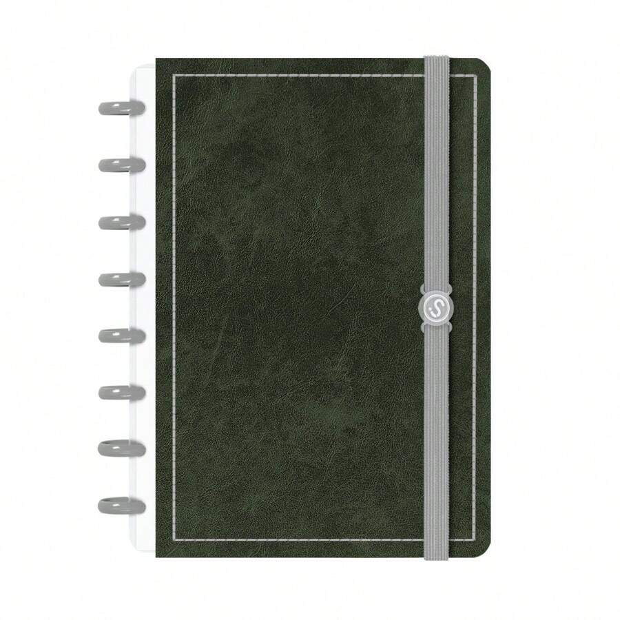 iscool Notebooks - Green Leather - View 1
