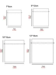 10pcs Candy Colored Organza Pouches For Jewelry Packaging, Gifts, Candies, Bugs Prevention With Drawstring - White - View 12