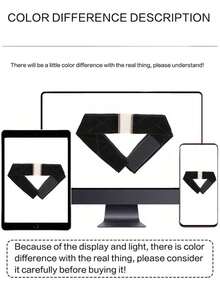 1 件带钩环扣的头带可调节蕾丝假发握带，用于将假发固定在位，防滑 - 黑色 - 查看 5