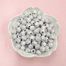 100pieces 8mm Colored Spiral Striped Acrylic Round Beads Handmade DIY Beaded Bracelets With Diamonds Phone Chain Accessories - 100pcs/8mm - View 8