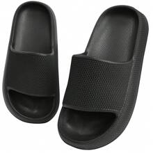 Claquette Garçons Fille Chaussons De Douche Enfant Pantoufles De Bain Antidérapant Chaussures De Piscine Et Plage EU29-37 - Noir - Voir 9