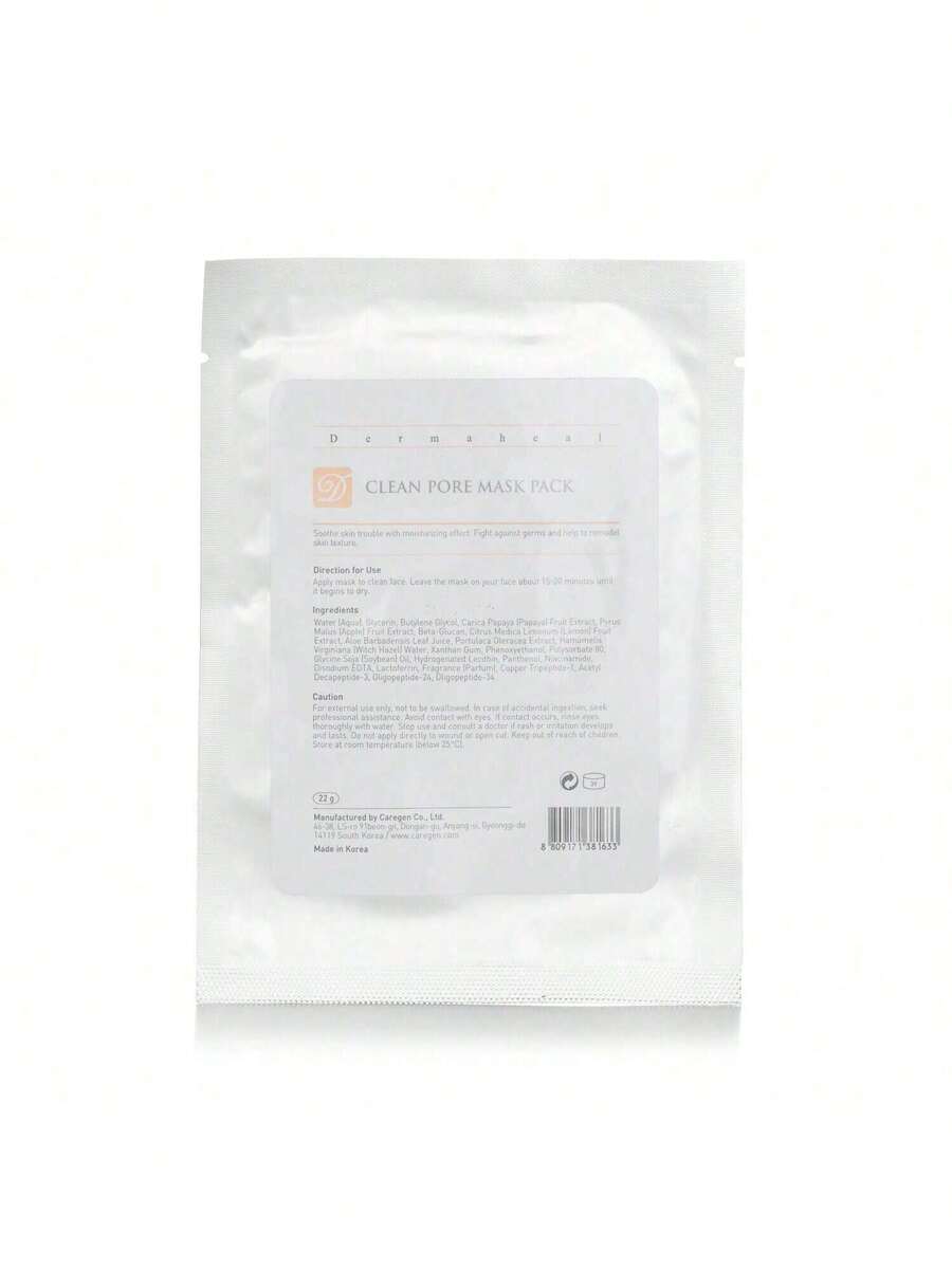 Dermaheal Clean Pore Mask Pack 22g/0.7oz - White - View 1