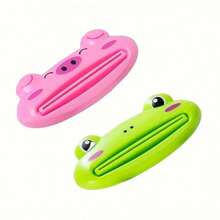 4pcs Cartoon Design Toothpaste Squeezer, Cute Toothpaste Squeezing Tools, Toothpaste Tube Dispenser, Multifunctional Plastic Facial Cleanser Squeezer, Bathroom Accessories - Multicolor - View 7