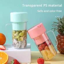 Recargable Mini Eléctrico Viaje Jugo de Batidora para Fruta Verdura - Rosa - Ver 1