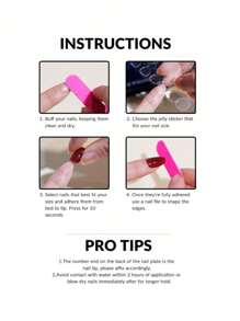 30件装长款日系ins风粉色可爱猫眼美甲甜美温柔渐变优雅长尖头指甲适合女性美甲装饰+1片果冻胶+1条摩擦条 - 彩色 - 查看 5