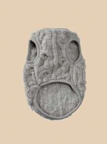 HOLAPET 1 szt Ciepły polar Bluza dla zwierząt Z Nadruk w serca , Odpowiedni Dla Mały & Średni Psy & Koty , Zima