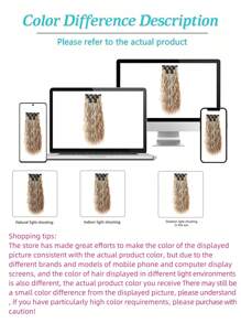 22-Inch Cream Curl Clip In Multi-Colored Hair Extensions With 16 Clip 6 Pieces Style Wig Pieces - Multicolor - View 6