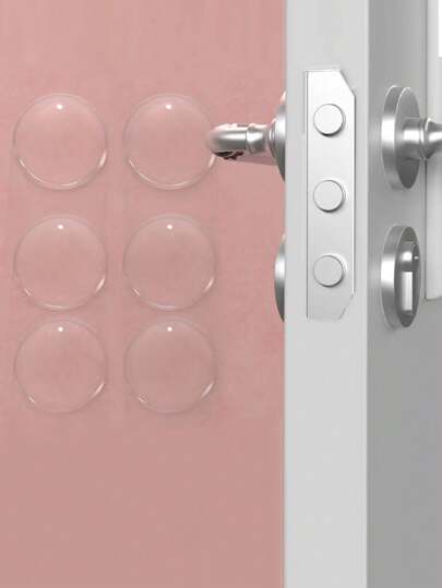 6 piezas Protector de pared para manijas de puerta: Autoadhesivo, reutilizable y a prueba de sonido para el hogar u oficina, escuela, oficina, hogar, viaje, bolso, organizador, almacenamiento