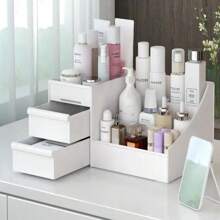 Mini caja de almacenamiento de maquillaje - Blanco - Ver 1