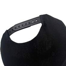 1頂刺繡音樂耳機設計嘻哈棒球帽男女適用,適合日常使用 - 黑色 - 查看 4