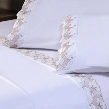 Kit Jogo Lençol Cama King 4 peças Percal 400 Fios Poliéster