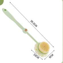 1入組多功能沐浴刷,軟毛背部擦洗器,具有泡沫製造功能,適用於洗浴 - 粉色 - 查看 6