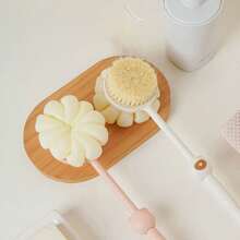 1入組多功能沐浴刷,軟毛背部擦洗器,具有泡沫製造功能,適用於洗浴 - 粉色 - 查看 3