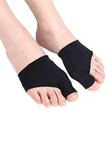 1 Pair Toe Separator & , Wearable Toe Alignment Device For Men & Women - Black - View 4