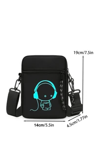 男士小斜挎包，迷你小单肩包，斜挎小背包，轻便男童斜挎包，多功能，防水，适合户外上学，礼品斜挎包斜挎包旅行必需品露营斜挎包返校