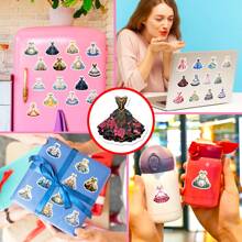 50件衣服貼紙,適用於水瓶、少女、青少年和成年人的美學公主裝貼紙,藝術乙烯基防水貼紙包裝,適用於剪貼簿、筆記本電腦和行李箱 - 彩色 - 查看 8