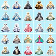 50件衣服貼紙,適用於水瓶、少女、青少年和成年人的美學公主裝貼紙,藝術乙烯基防水貼紙包裝,適用於剪貼簿、筆記本電腦和行李箱 - 彩色 - 查看 3