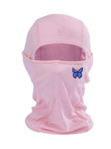 1pc Butterfly  Printed Mask Hood For Men And Women Outdoor Riding Balaclava Hat Windproof And Sunscreen Sun Hat - Multicolor - View 8