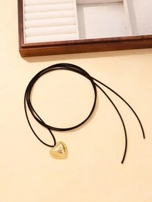 Elegant Bowknot & Rhinestone Decorated Necklace For Women, Perfect For Daily Wear, Valentine's Day And Anniversary Gift - Multicolor - View 5