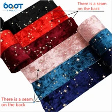2Meter/Lot Double-Sided Gold Star Golden Velvet Cloth Ribbons 1"(25MM) Bow Cap DIY Clothing Accessories Party Gift - Multicolor - View 3