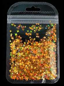 12 Packs/1 Set DIY Laser Four-Pointed Star Nail Art Sequins, DIY Jewelry Accessories, Crystal Glue Filled Sequins - Multicolor - View 20