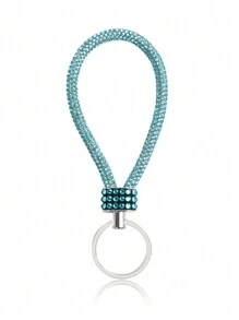 1PC Rhinestone Keychain Sparkles With A Full Rhinestone Lanyard Keychain Wristband Bracelet Keychain Is Light And Bright, And The Keychain Sparkles Firmly, And It Is Portable To Travel Casual - Color - View 14