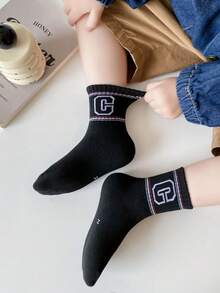 5pairs/Set Children's Socks For Boys, Sport Style, Short Length, Suitable For 1-12 Year-Old Baby - Multicolor - View 4