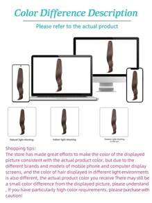 Women's Ponytail Chemical Fiber Hair Length 24 Inches Brown Natural Vertical European American African Women Wig Accessories