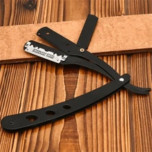 1 Peça Navalha De Barbear Em Aço Inoxidável, Navalha Dobrável De Estilo Retrô Para Barbear Manual, Aparar O Cabelo E Sobrancelhas Para Uso Doméstico E Comercial