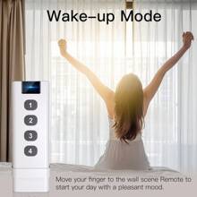 1Pc TUYA ZigBee Wireless Scene Switch 4 Gang Remote Portable No Limit To Control Devices Zigbee Hub Required - Black and White - View 7