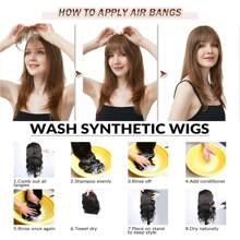 Tóc mái tổng hợp Tóc Mái - Black-brown - Xem 10