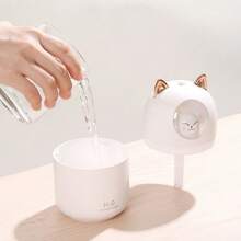 Cute Cat H2O Room Mist Spray - Portable Aromatherapy Essential Oil Diffuser And Humidifier For Car Air - 300ml - White - View 4