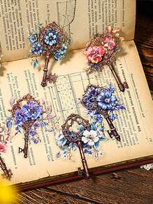 每包10張寵物蕾絲邊裝飾貼紙,diy手工藝品裝飾材料,手機/電腦/筆記本美學配件 - 白色 - 查看 3