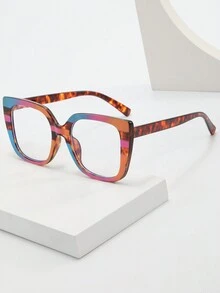 2對方形時尚女士眼鏡 - 彩色 - 查看 4