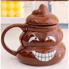 1pc Toilet Shaped Water Mug Novelty Cup For Gift, Funny Poop Bowl, Creative Mug Cup - Multicolor - View 1
