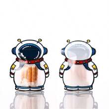 10pcs Cartoon Animal Patterned Self-Sealing Bag Astronaut Design Sealable Bag Rabbit Snack Bag Cat Themed Packaging Bag Candy & Jewelry Separation Pouch - 10 Hedgehogs - View 3