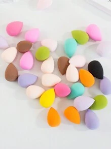 50 Peças Esponjas Miniatura Multicoloridas e de Diversos Formatos para Maquiagem, Livres de Látex para Uso Úmido ou Seco para Misturar Base, Creme ou Produtos de Maquiagem em Pó, Adequado para Todos os Tipos de Pele