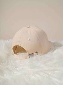 1 Pieza Gorra De Béisbol Con Impresión Para Niños 'daddy.s', Sombrero Casual Ajustable Para Niños Y Niñas Con Protección Solar Para Exteriores, Adecuado Para La Primavera, El Otoño, Los Viajes, Las Vacaciones Y La Playa - Beis - Ver 3