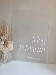 1pc Wedding Party Sign For Large Clear Plexiglas Sheet Acrylic Sheet Methacrylate Plastic Glass Plexiglas Sheet Transparent