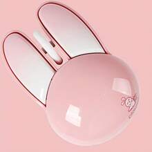 JOMAA Cartoon Wireless Mouse 2.4G USB Computer Mouse Cute Rabbit Candy Color Wireless Mouse For Ofiice Home Gift Girls(Pink) - Pink - View 2