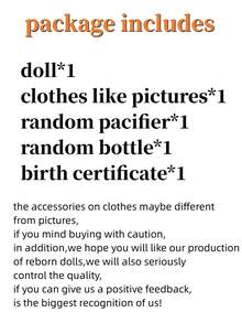 1入55厘米逼真重生娃娃,女孩軟體塑料娃娃,長發女孩娃娃,嬰兒公主娃娃玩具,柔軟逼真重生嬰兒娃娃,配件隨機發送 - 紅色 - 查看 8